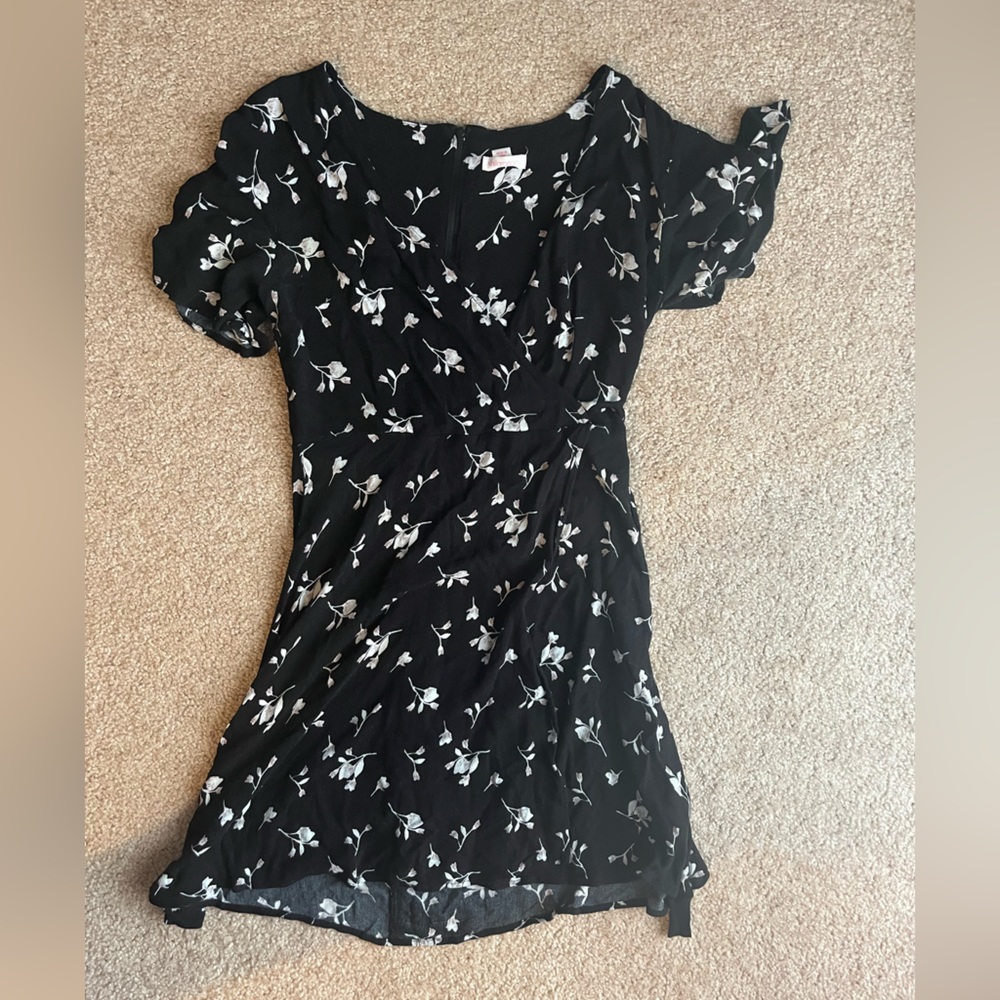 Black flowered Dress